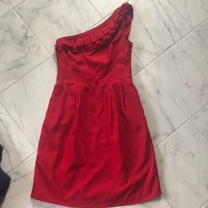 The Limited one shoulder red sz0 dress